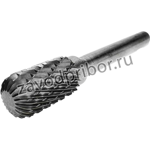 Борфреза (шарошка) по металлу твердосплавная сфероцилиндрическая с усеченным гладким торцом 8х18х6 мм 407SL-W0818