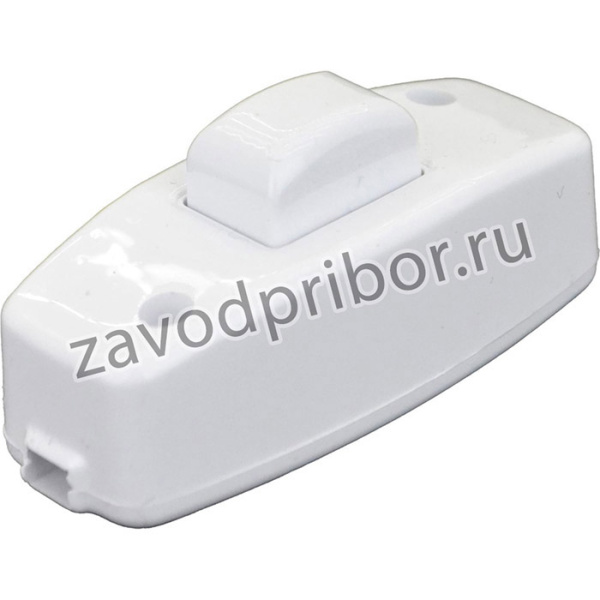 Кнопочный выключатель на шнур/накладной, белый 7715000