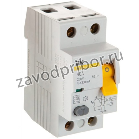 УЗО 2п 40А 300мА ВД1-63 АС ИЭК MDV10-2-040-300