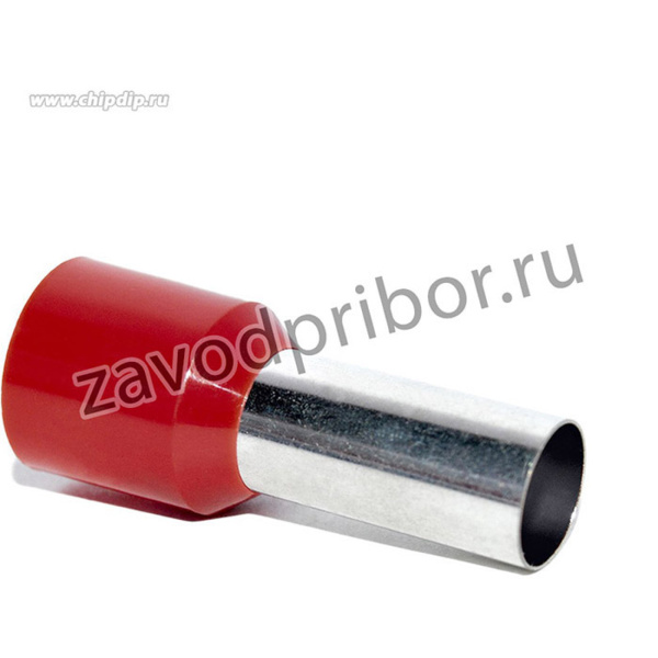 Наконечник штыревой втулочный изолированный KTE 35-18 35мм2/L=18мм/Красный (упак=100 шт.)