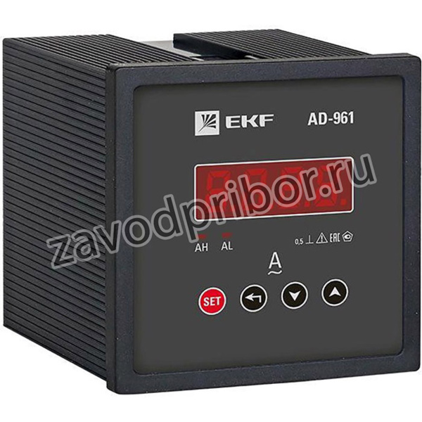 Амперметр цифровой AD-961 1ф на панель 96х96 EKF ad-961