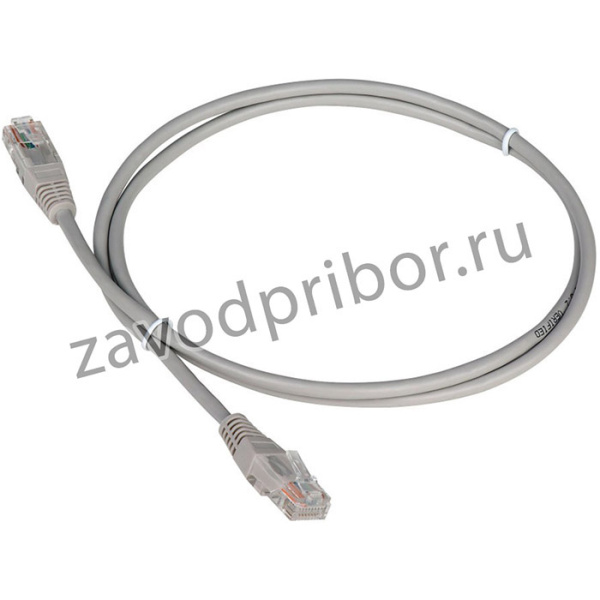 Патч-корд Lanmaster TWT-45-45-5.0-GY UTP RJ-45 вил.-вилка RJ-45 кат.5E 5м серый ПВХ (уп.:1шт)