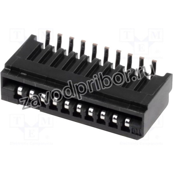 10FMN-BMT-A-TF, Разъем: FFC (FPC), вертикальный, PIN: 10, NON-ZIF, SMT, 0,5А, 0,1мм