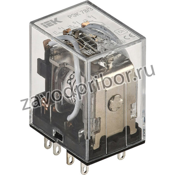 RRP20-3-05-012D, Реле промежуточное 5А 12В 3ПК РЭК78/3 без розетки