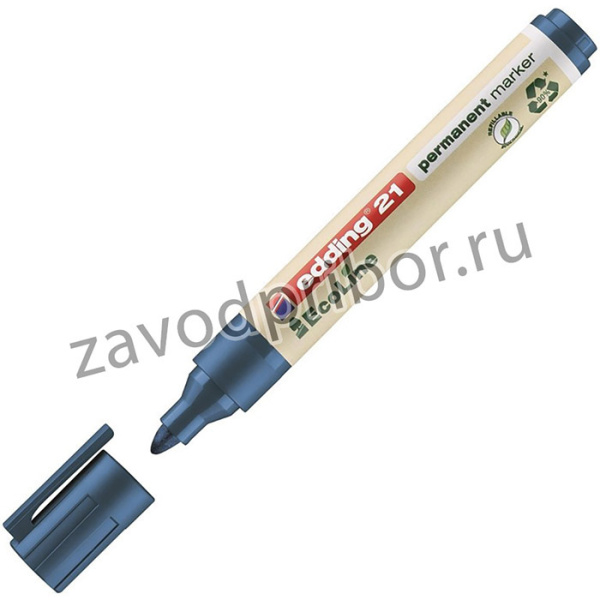 Маркер перманентный EDDING ECO E-21/3 синий 1,5-3мм кругл.након