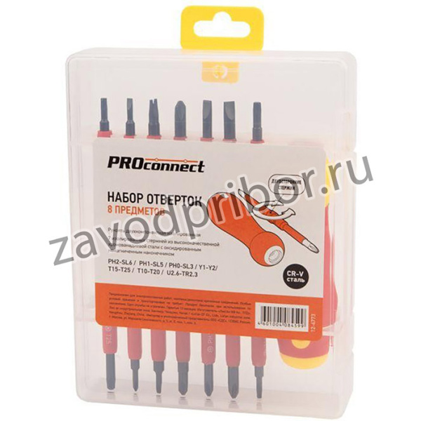 Набор отверток (8 предметов) Proconnect 12-4773