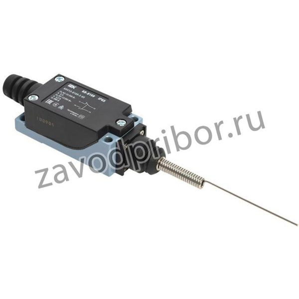 Выключатель концевой КВ-8169 IP65 шток пруж. с утоньш. на отклон. IEK KKV12-8169-2-65