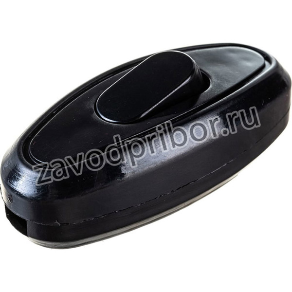 ВБ-01Ч Выключатель одноклавишный разборный для бра, черный EVB10-K02-10