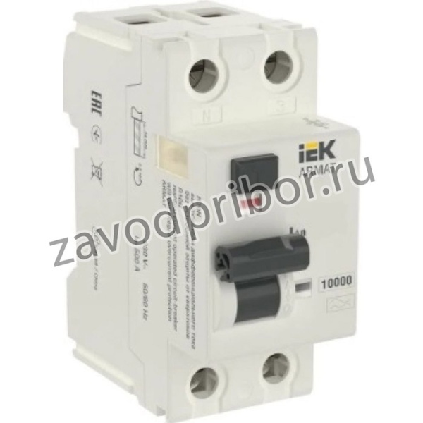 ARMAT ВДТ R10N 2P 63А 100мА тип A AR-R10N-2-063A100