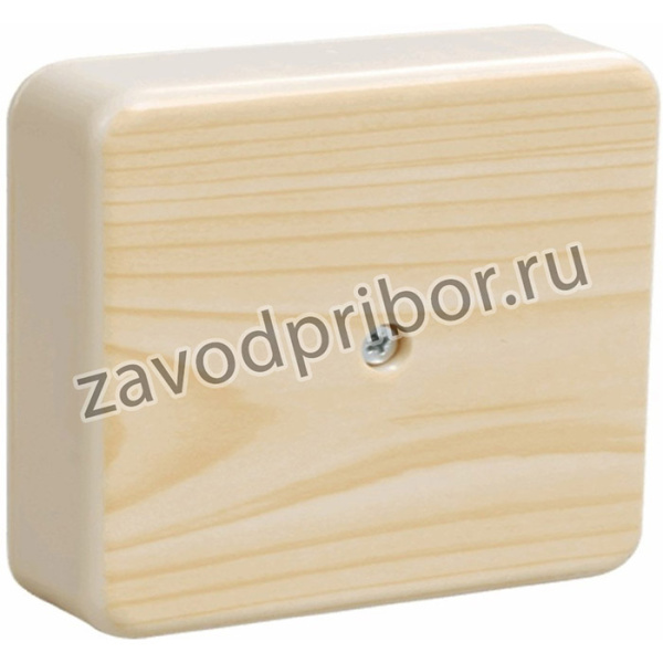 Распаячная коробка ОП 75х75х20мм,светлое дерево,без клеммы IP 40 КР-513110075-080