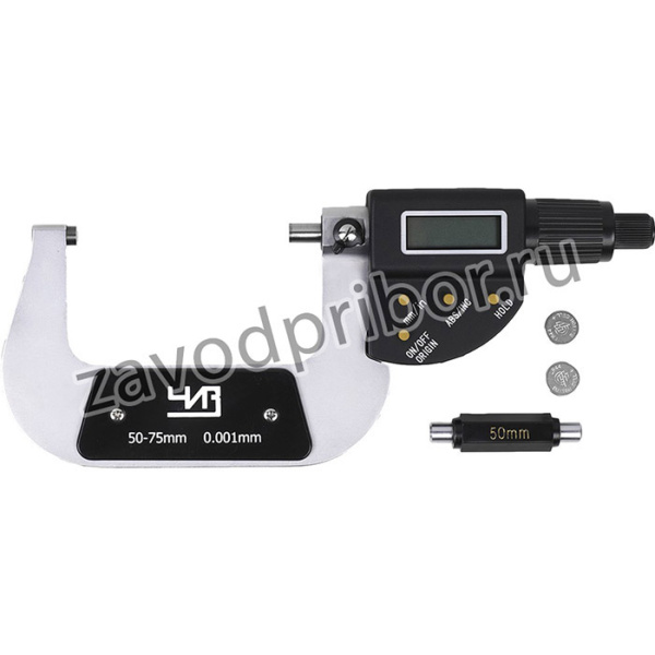 Микрометр гладкий МКЦ- 75 0,001 электр. 4-кн. ЧИЗ