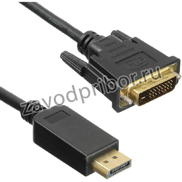 Кабель DisplayPort - DVI-D, M/M, 2 м, Buro, чер, BHP DPP_DVI-2