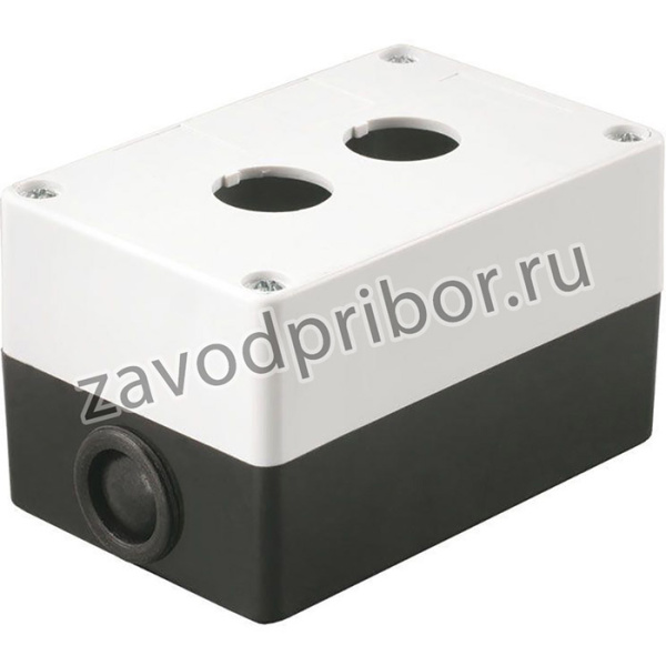 BKP10-2-K01, Корпус КП102 для кнопок 2места белый IEK