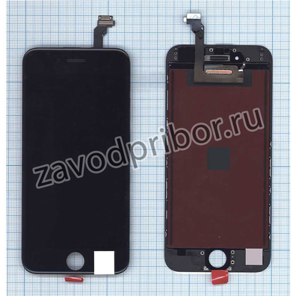 Дисплей (экран) в сборе с тачскрином для Apple Iphone 6 OEM 4.7 черный