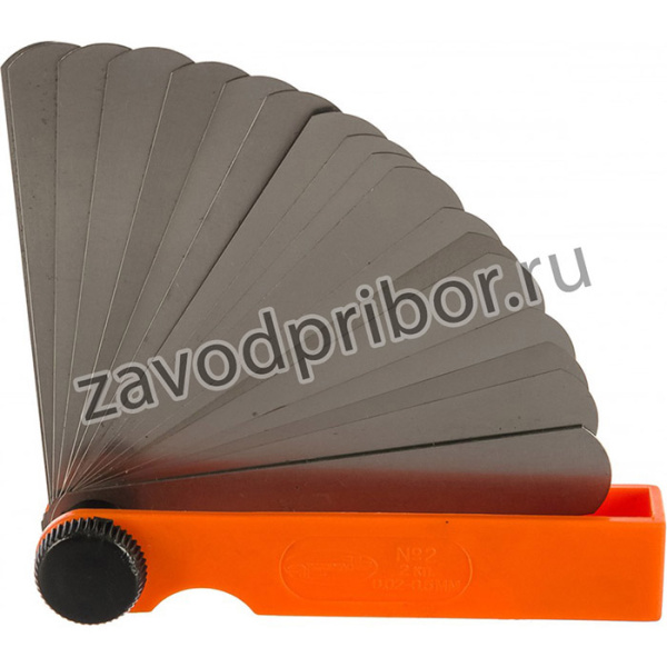 набор щупов №2 70мм 0.02-0.5мм блистер 40432 10280