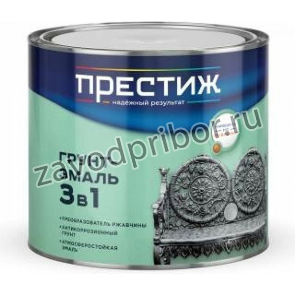 ГРУНТ- ЭМАЛЬ ПО РЖАВЧИНЕ БЕЛАЯ 1,9 КГ 6 22020