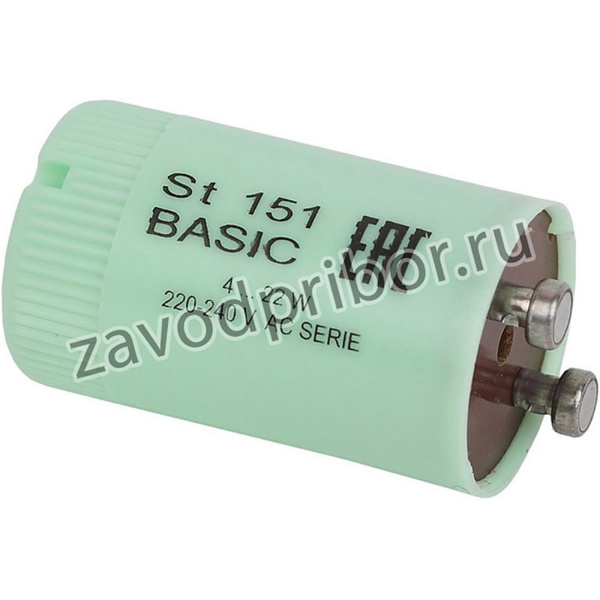 Стартер для люминесц. ламп Osram ST 151 4-22W 230V 25 шт./уп.