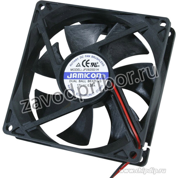 Вентилятор Jamicon JF0925S1H-R 12V 0.35A 2pin 90x25