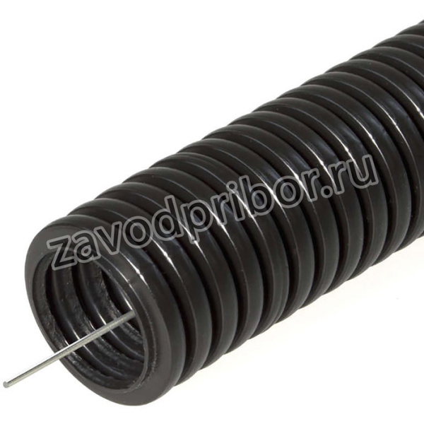 Труба гофрированная ПНД d40мм с протяжкой черн. (уп.25м) Урал Пак ГФ-1100040-025