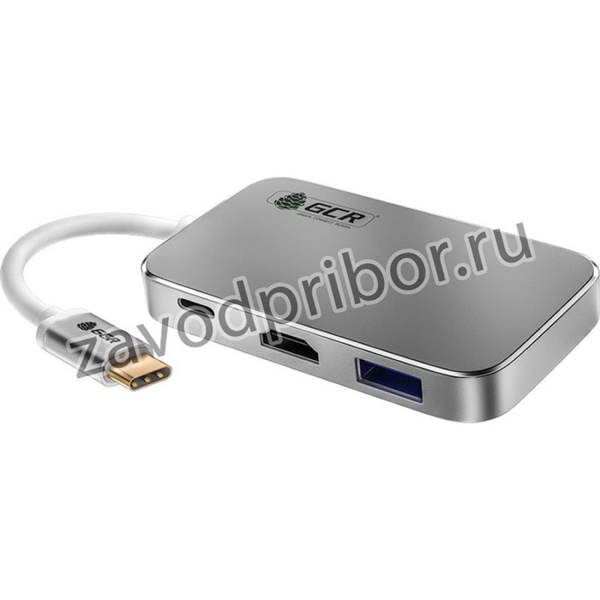 GCR-CHC3USB, GCR Док-станция TypeC на HDMI + TypeC PD + USB3.0 х 3