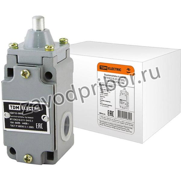 Выключатель путевой ВП15K21Б-211-54У2.3 10А 660В IP54 TDM