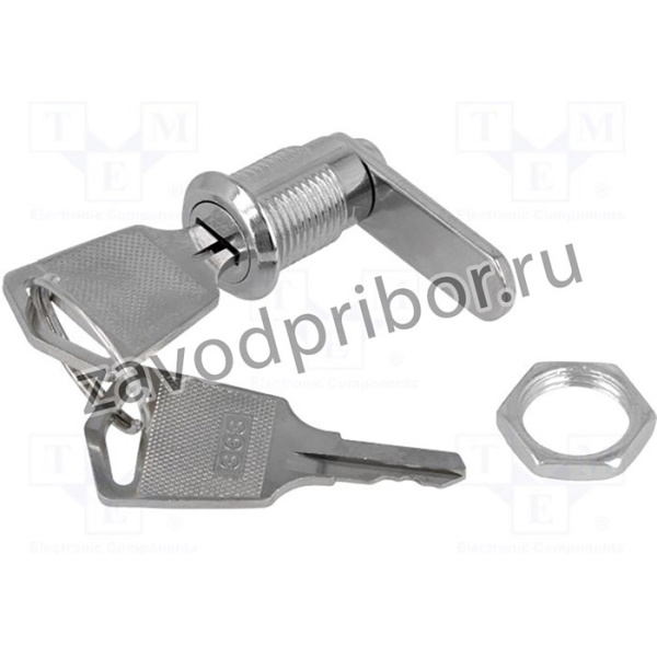 KS-39, Переключатель: замок для РЭА, Фикс.пол: 2, Отв: d12мм, 90°