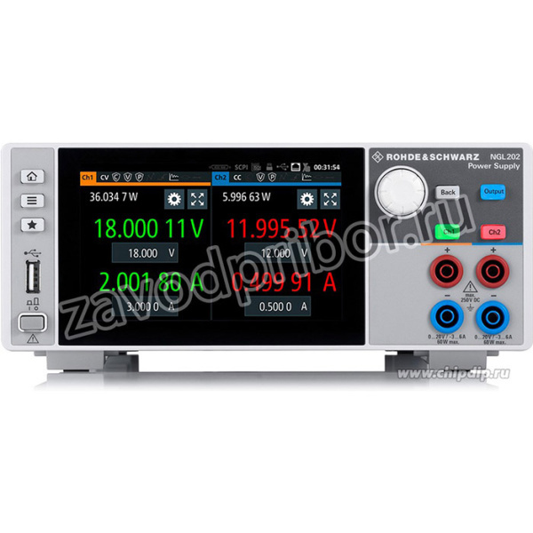 NGL202, Источник питания двухканальный + опция NGL-K102