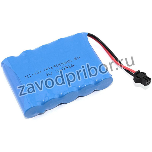 Аккумулятор Ni-Cd 6V 1400 mAh AA Flatpck разъем SM