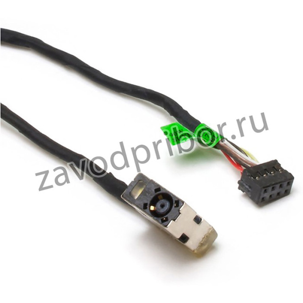 Разъем питания PJ582 для ноутбука HP 250, 255, Pavilion 15-E, 17-E 4.5x3.0 mm с иглой с кабелем 17 см