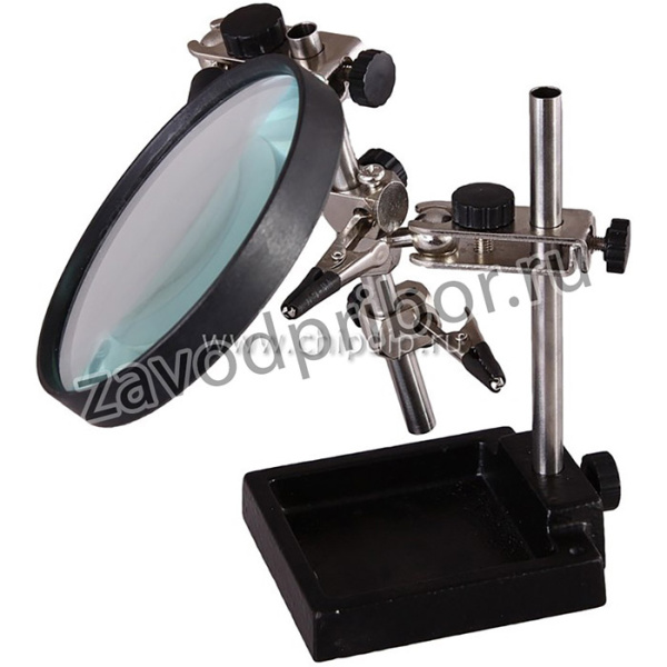 ZD-10H (12-0254), Держатель плат "третья рука" с лупой 3D
