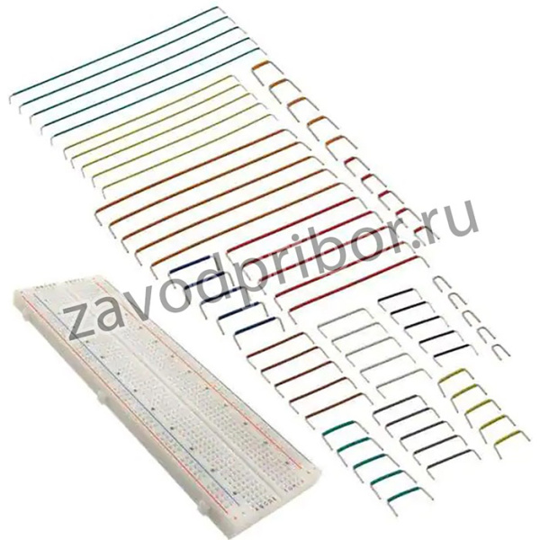 TW-E41-1020, ABS Plastic 830 Tie Point Breadboard with 70 Piece Wire Kit