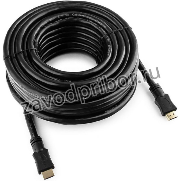 Кабель HDMI - HDMI, М/М, 15 м, v1.4, поз.р, экр, Cablexpert, CC-HDMI4-15M