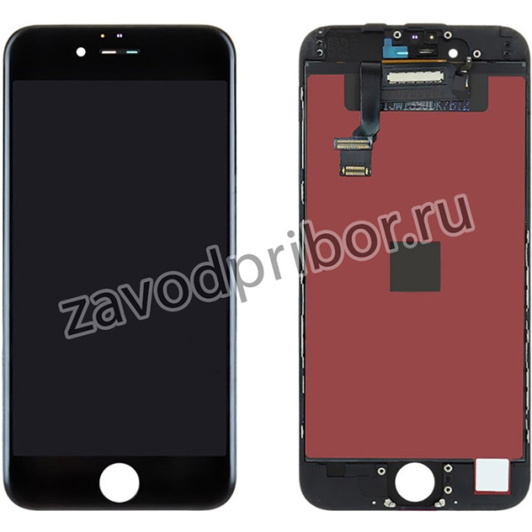 Дисплей (экран) в сборе с тачскрином для iPhone 6 с рамкой черный (Premium LCD)