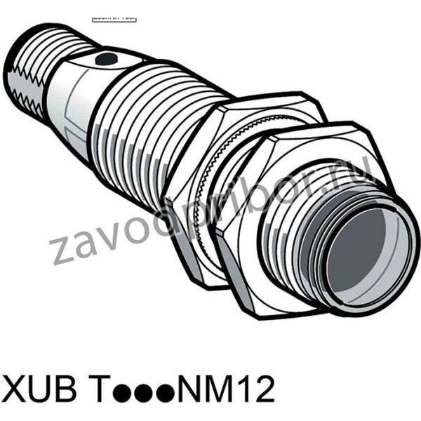 XUBTSPSNM12, Retroreflective Photoelectric Sensor, Barrel Sensor, 1.4 m Detection Range