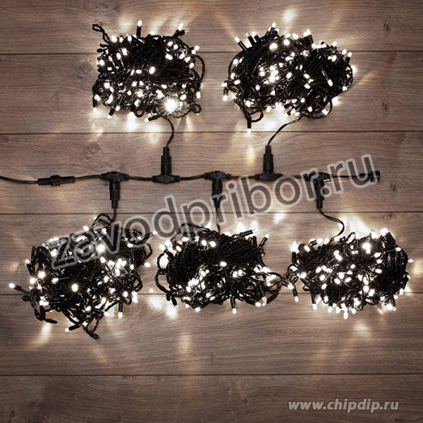 323-505, Гирлянда LED ClipLight 24V, 5 нитей по 20 метров, цвет диодов Белый