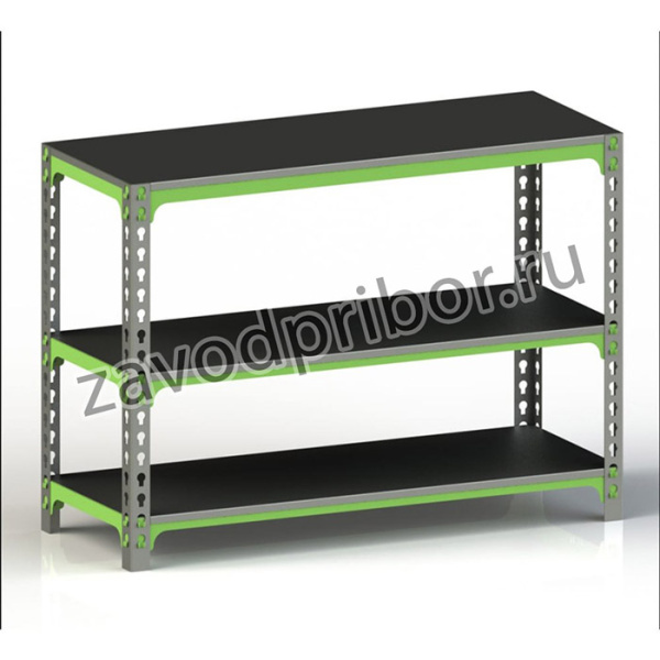 Стол-верстак 950x1000x500 (две полки) SVPII951050