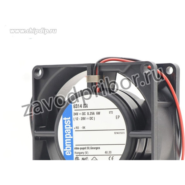Вентилятор Ebmpapst 8314 24v 92mA 2.2W 80x32 2pin