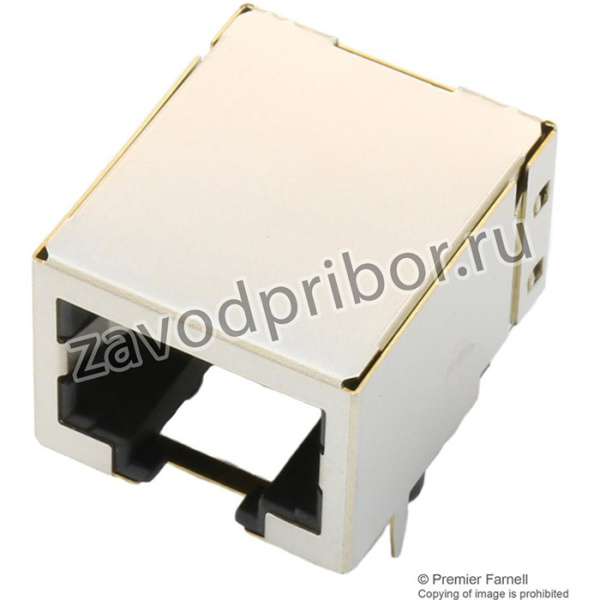 RJE051AA1310, Модульный разъем, Modular Jack, 1 x 1 (Порт), 10P10C, Cat3, Монтаж в Сквозное Отверстие