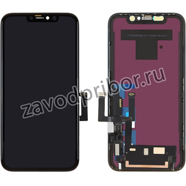 Дисплей (экран) в сборе с тачскрином для iPhone 11 с рамкой черный (In-Cell)