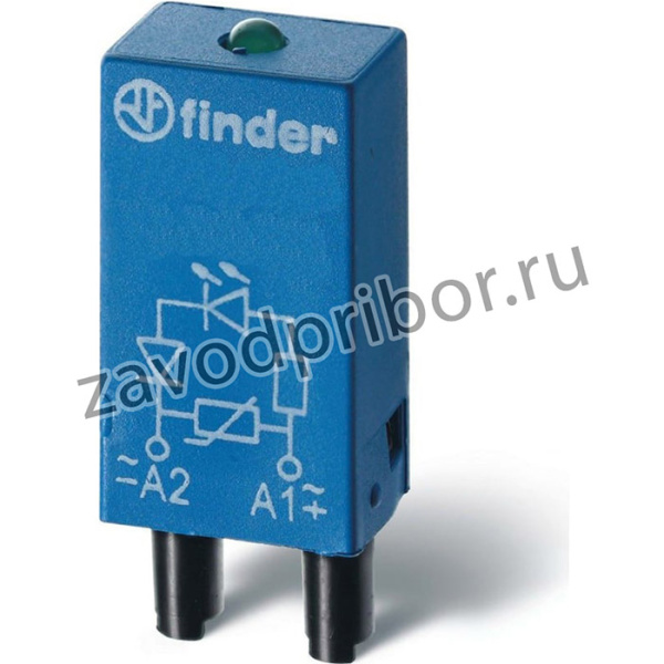 Finder, Зелёный светодиод ; /= 28-60В AC/DC;, 9980006059