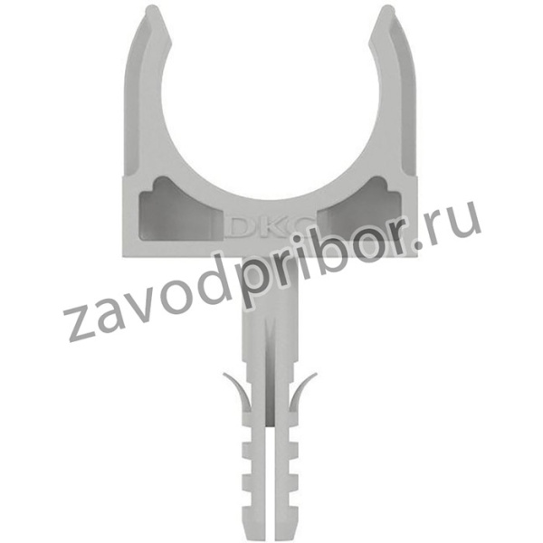 Держатель для труб (клипса) d32мм с защелкой и дюбелем DKC 51332