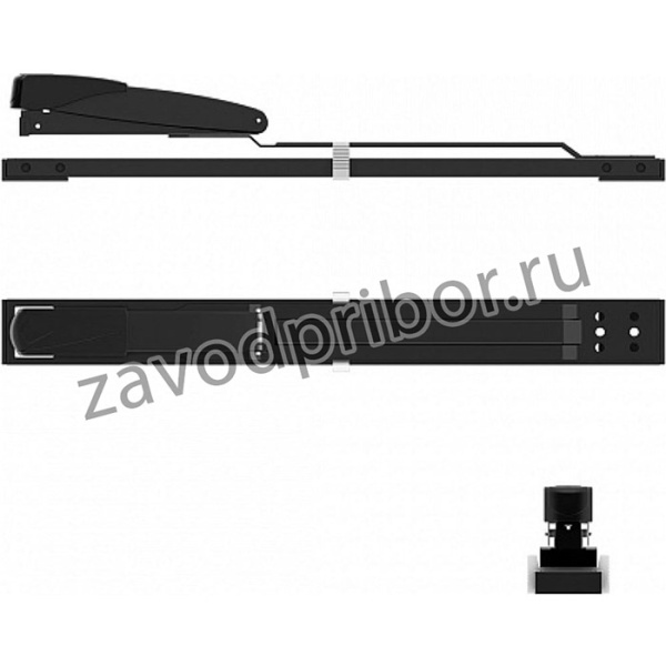 Степлер брошюровочный №24/6 Quadro до 30 листов, черный (в коробке по 1 шт.) 4547