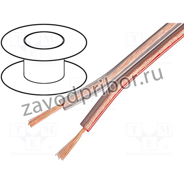 TLYP-2X1.00TR, Кабель для громкоговорителей, 2x1мм2, многожильный, Cu