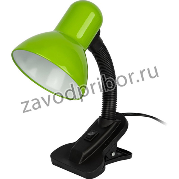 Настольный светильник ЭРА N-102-Е27-40W-GR на прищепке зелёный Б0058666