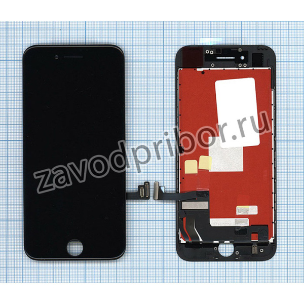 Дисплей (экран) в сборе с тачскрином для iPhone 7 (Foxconn) черный