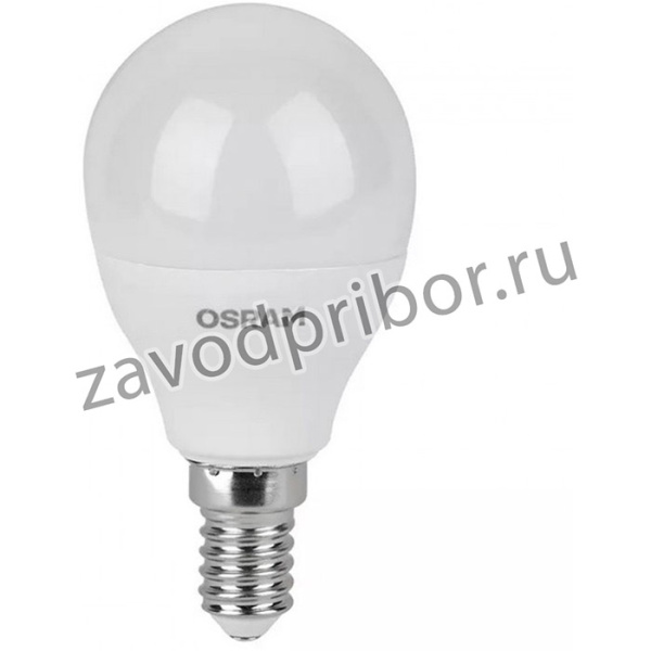 Лампа светодиодная LED Value P E14 800лм 10Вт замена 75Вт 3000К теплый белый свет 4058075579712
