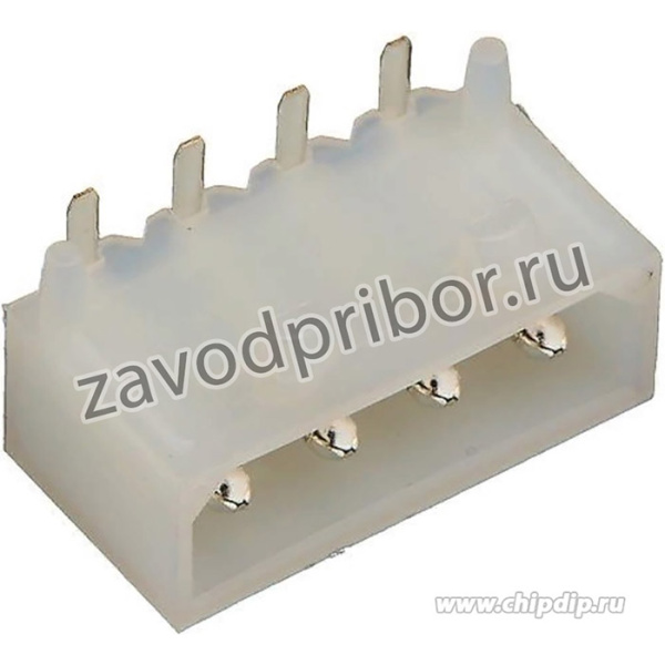 THP-4MR (5081R), Вилка угловая 4 контакта 5.08мм (OBSOLETE)