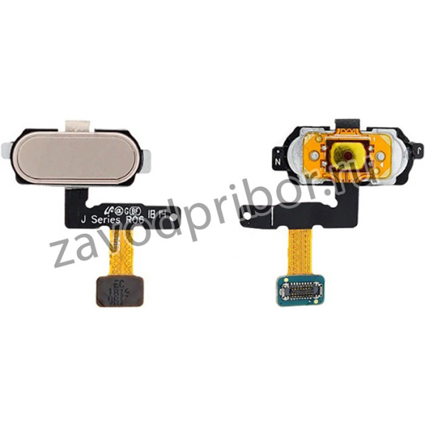 Шлейф (плата) для Samsung J530F Galaxy J5 (2017) + кнопка Home (золото)