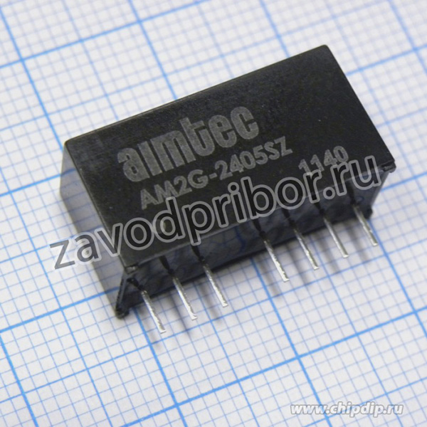 AM3G-0515S-NZ, (DC/DC, 3Вт, вх.4.5:9В, вых.15В/0.167А, SIP8)