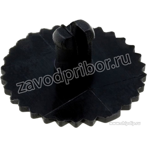 CA14 14003 NEGRO, (CA14R1 ручка-колесо чёрн. 16мм), Ручка (колесо) к CA14 чёрная 16мм